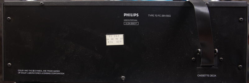 Trasera del cassette Philips FC261